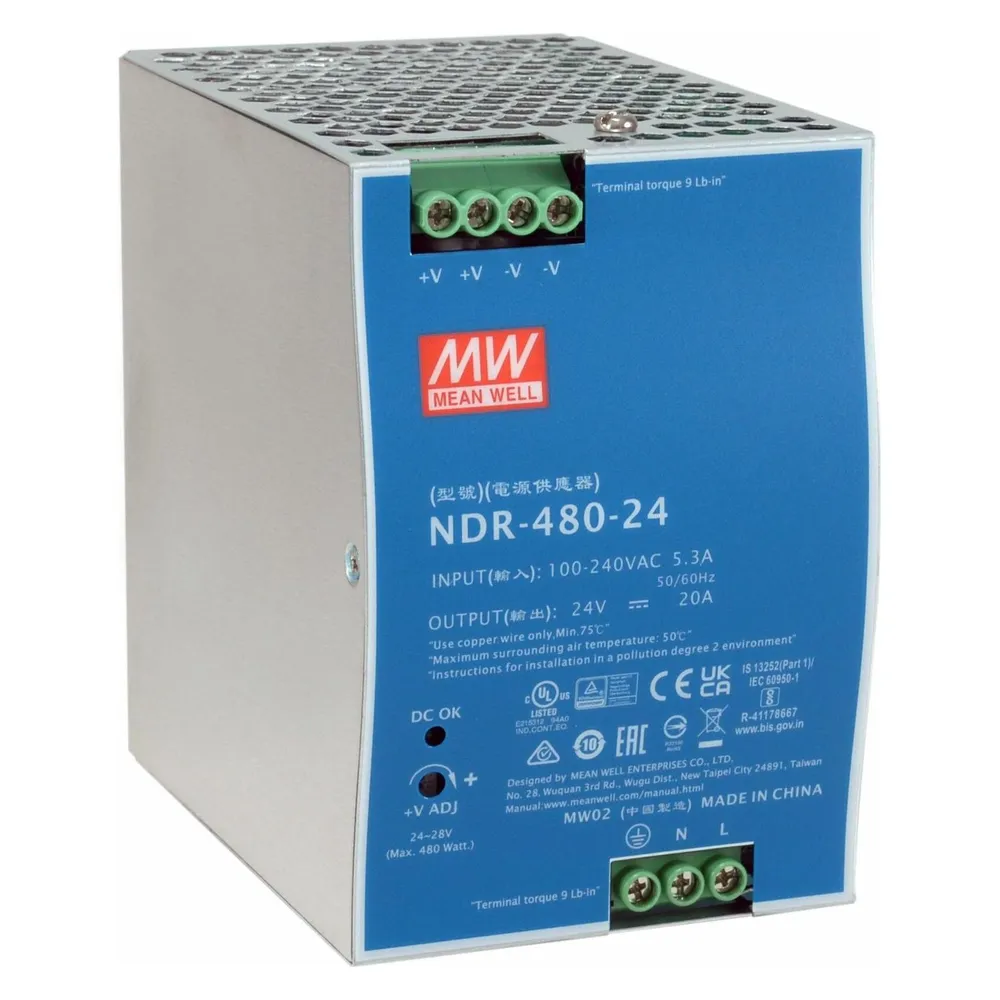 LevelOne ind. Netzteil POW-2462 24VDC 480W DIN-Schiene si