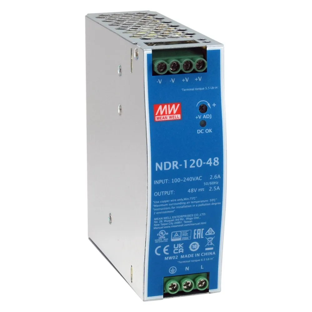 LevelOne ind. Netzteil POW-4842 48VDC 120W DIN-Schiene PoE