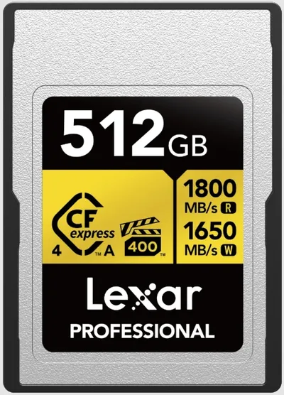 Lexar CFexpress Professional Type-A Gold 4.0 512GB R1800 VGP400