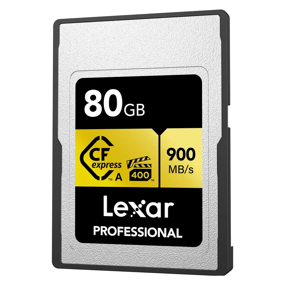 Speicherkarte Lexar LCAGOLD080G-RNENG 80 GB CFexpress 900 MB/s Schwarz