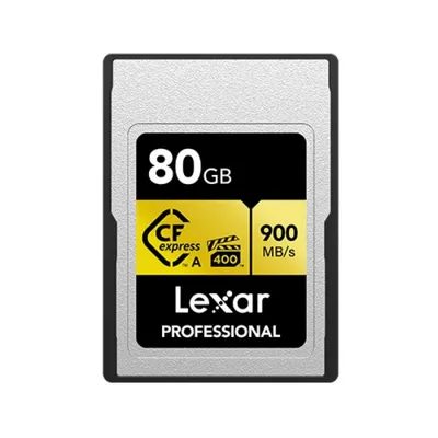 Speicherkarte Lexar LCAGOLD080G-RNENG 80 GB CFexpress 900 MB/s Schwarz