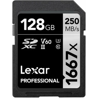Lexar Professional 1667x SDXC 128 GB UHS-II Klasse 10 U3 V60