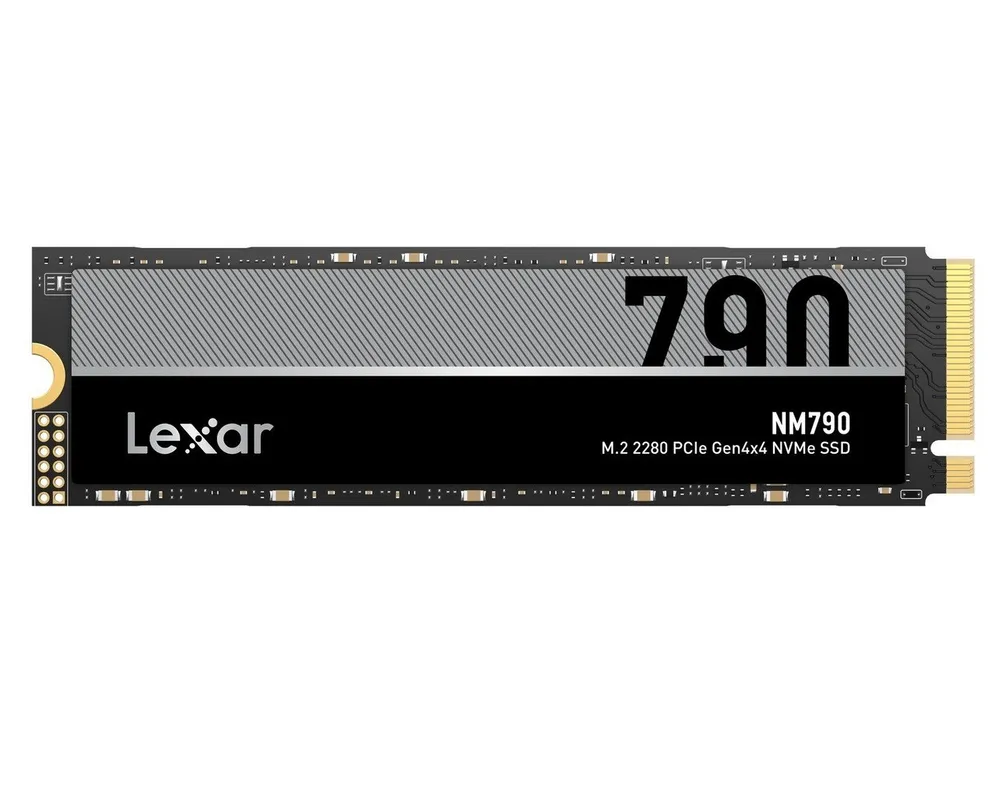 Lexar NM790 4TB NVMe SSD Gaming Gen4 4000GB interne SSD (4 TB) M.2" 7400 MB/S Lesegeschwindigkeit, 6500 MB/S Schreibgeschwindigkeit, Features: PCIe Gen4x4, NVMe, HMB 3.0, SLC Caching, hohe Effizienz