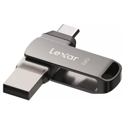 Lexar JumpDrive D400 USB-Flash-Laufwerk 64 GB USB Typ C/USB 3.2 Grau