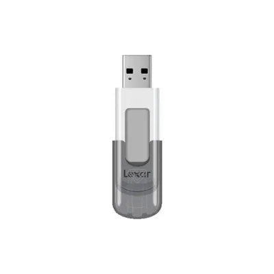USB-Stick Lexar JumpDrive V100 64GB USB 3.2 Gen 1 grau weiß Kappe