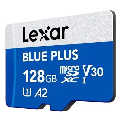 MicroSD Karte Lexar BLUE PLUS 128 GB UHS-I 170 MB/s Class 3 U3 V30 Blau