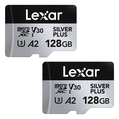 MicroSD Karte Lexar Professional Silver Plus 128GB Pack 2 UHS-I V30 A2