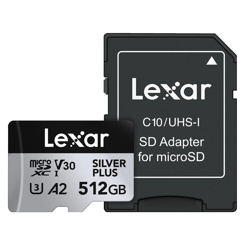 MicroSDXC Lexar Professional SILVER PLUS 512GB UHS-I 205MB/s 150MB/s V30