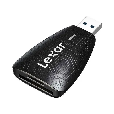 Kartenleser Lexar LRW450 USB 3.1 Zwei Steckplätze SD microSD Schwarz