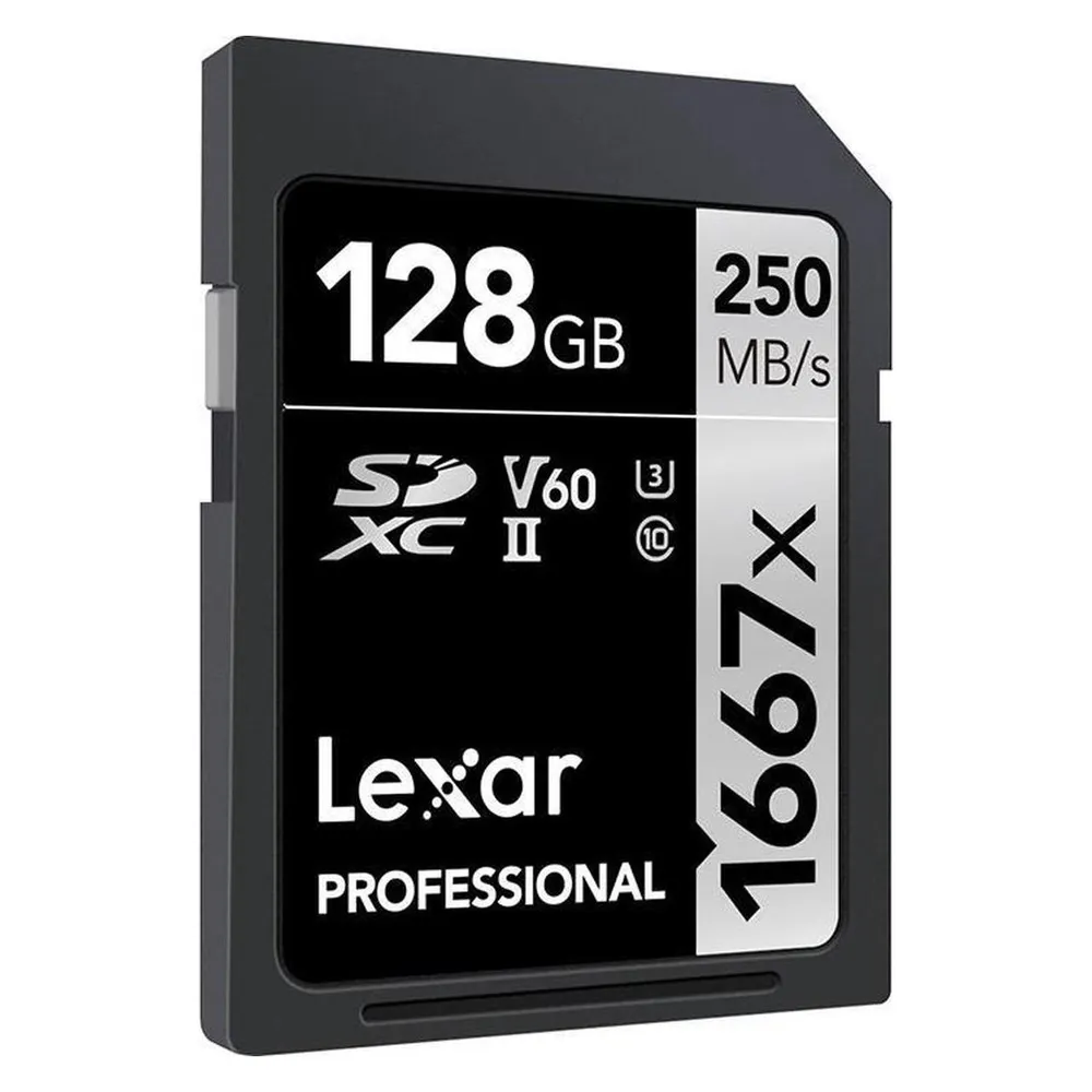 Lexar Professional 1667x (128 GB, SDXC, U3, UHS-II)