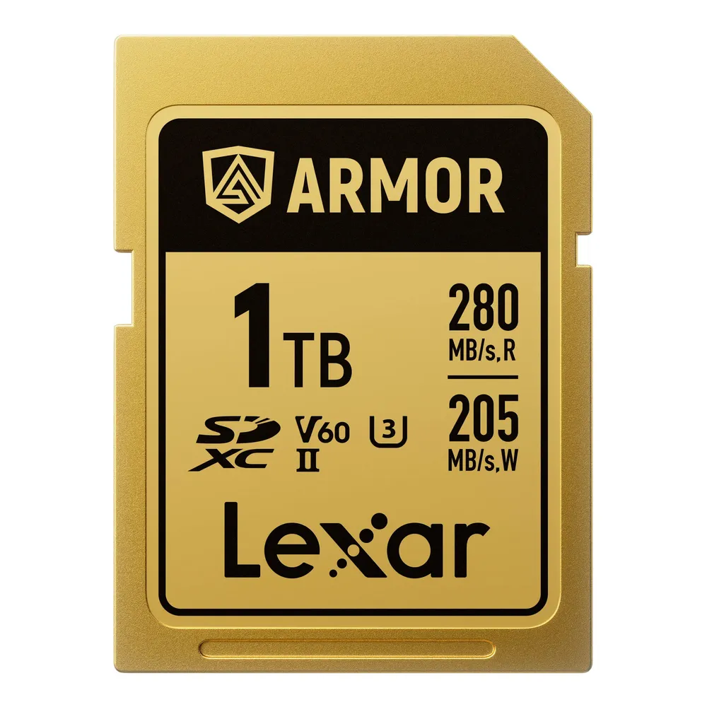 SD-Karte Lexar Armor Gold Series 1TB Edelstahl IP68 V60 UHS-II