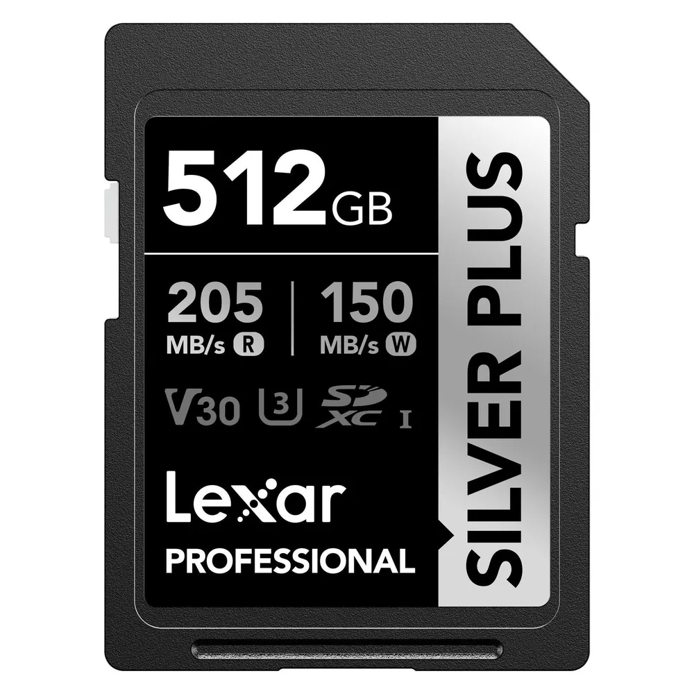 Speicherkarte Lexar Professional SILVER PLUS 512GB SDXC UHS-I 205MB/s V30