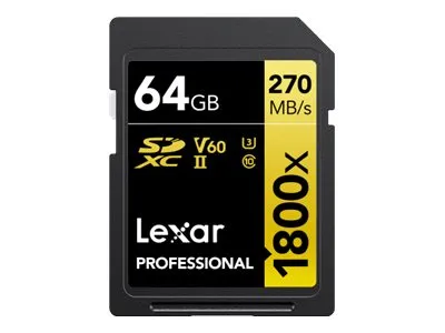 Lexar Professional GOLD Series | lsd1800064g-bnnng | Flash-Speicherkarte