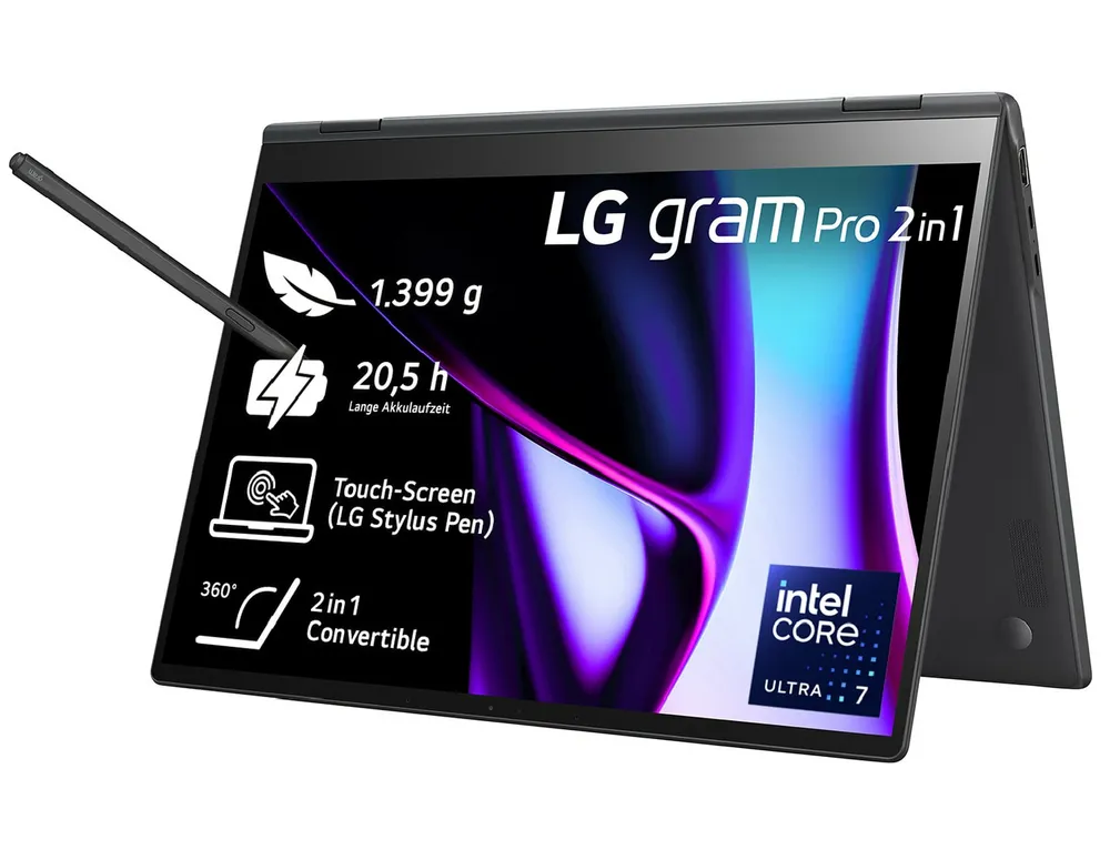 LG Gram Pro 16T90SP-K | 16t90sp-k.aa78g | Intel Core Ultra 7 - 40,6 cm (16")