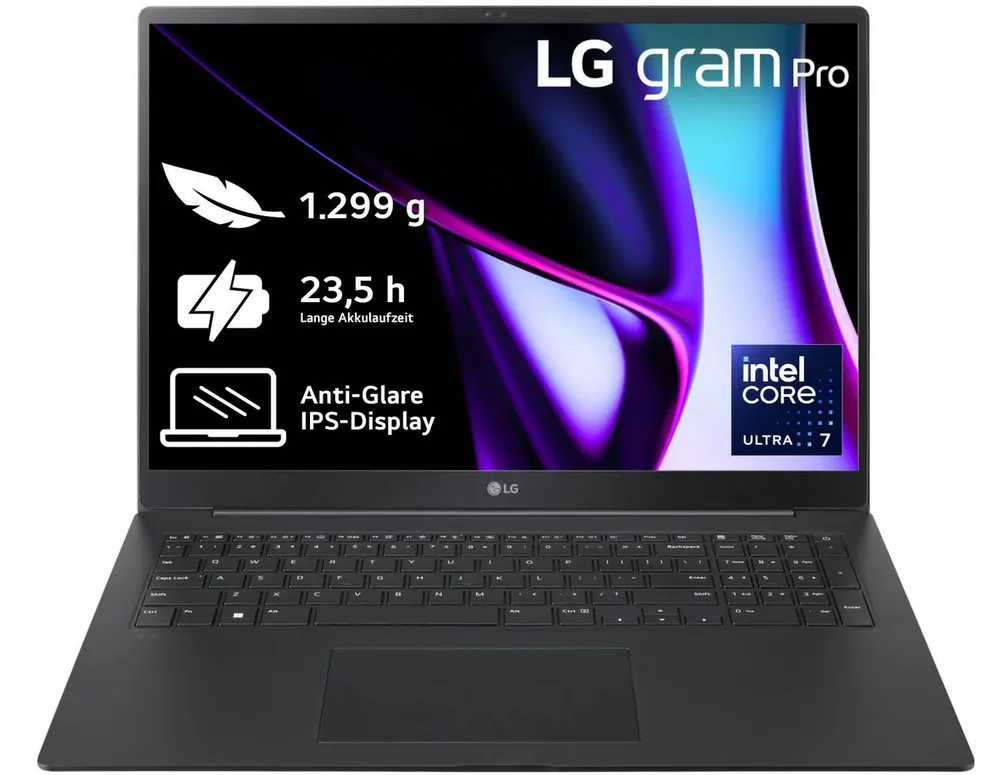 LG Gram Pro 17Z90SP | 17z90sp-g.ad7bg | Intel Core Ultra 7 - 43,2 cm (17")