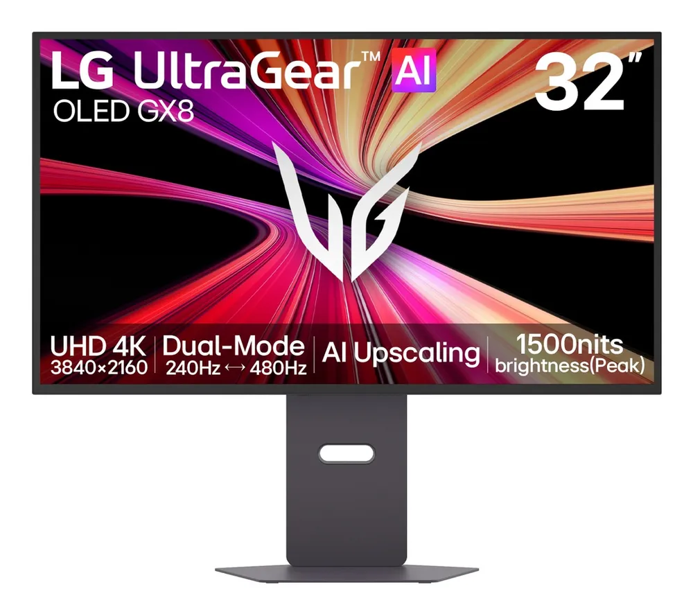 Monitor LG UltraGear 32GX870B-B 31,5" UltraHD 4K 240Hz OLED HDR500 FreeSync G-SYNC Höhenverstellbar