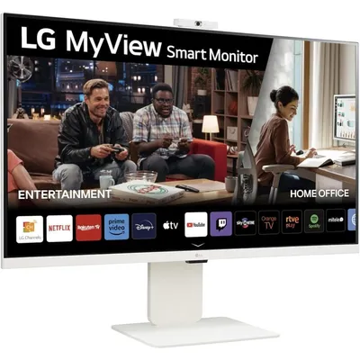 LG MyView Smart Monitor 32SR85U-W 31,5" LED IPS UltraHD 4K höhenverstellbare Lautsprecher USB-C Webcam