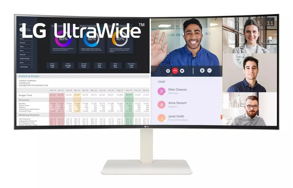 LG UltraWide 38WR85QC-W Curved-Monitor 95.3cm (38") UWQXGA | 38wr85qc-w.aeu | IPS - 1ms