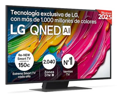 TV LG QNED 50QNED81A6A 50" 4K UltraHD 60Hz Smart TV WebOS HDR10 Dolby Digital Plus