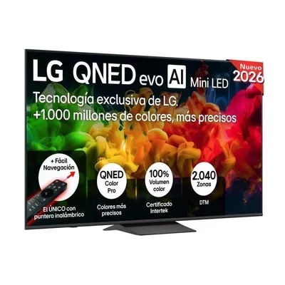 TV LG QNED 75QNED81B6A 75" 4K UltraHD 60Hz Smart TV WebOS HDR10 MiniLED AI