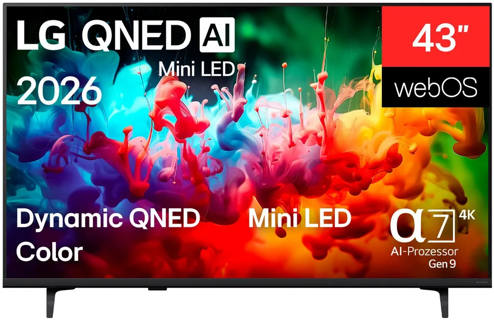 LG 43QNED71B6B QNED-Fernseher (108 cm/43 Zoll, 4K Ultra HD, Smart-TV)