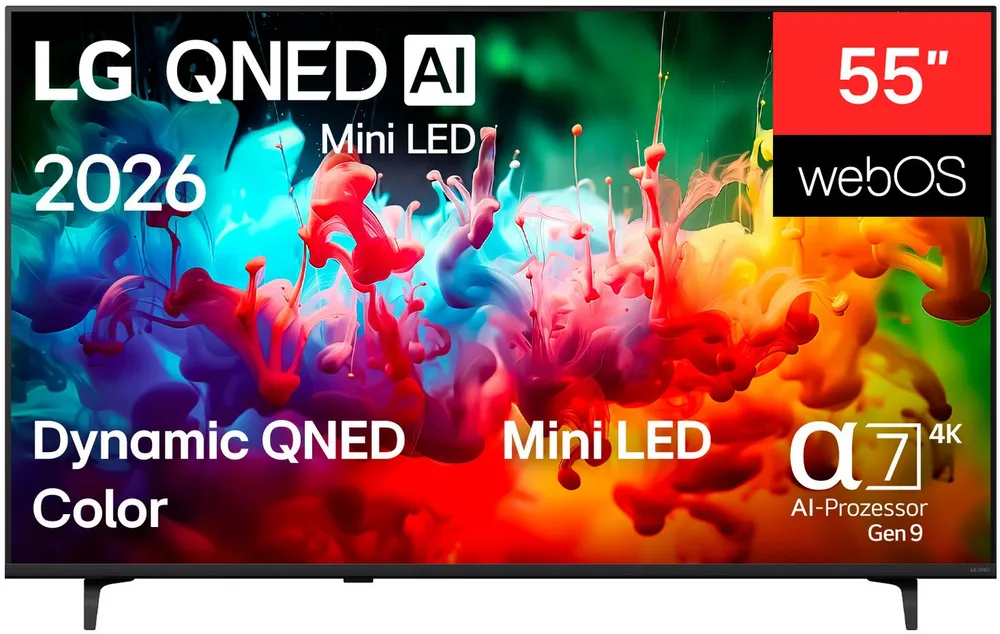 LG 55QNED71B6B QNED-Fernseher (139 cm/55 Zoll, 4K Ultra HD, Smart-TV)