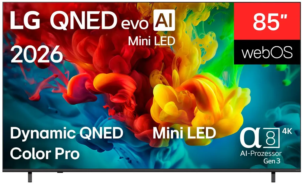 LG 85QNED82B6A QNED-Fernseher (215 cm/85 Zoll, 4K Ultra HD, Smart-TV)