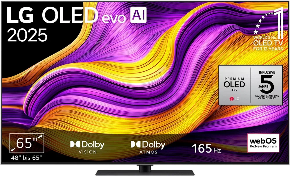 LG OLED65G59LS OLED-Fernseher (164 cm/65 Zoll, 4K Ultra HD, Smart-TV)