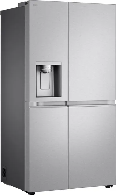 LG Side-by-Side GSLE91MBAC, 179 cm hoch, 91,3 cm breit, Eis-, Crushed Ice- und Wasserspender mit Wassertank, NoFrost