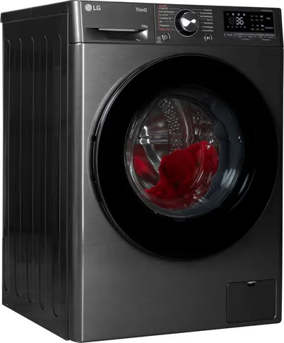 LG Waschmaschine F4WR700YB, 10 kg, 1400 U/min, AI Wash, ThinQ App inkl. Programm-Download