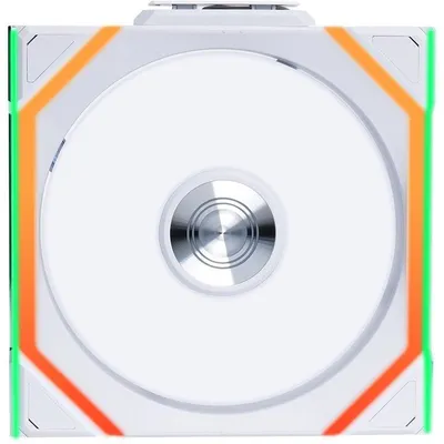 Lian-Li UNI FAN SL120 Kabelloser RGB-PWM-Lüfter mit umgekehrten Flügeln, 120 mm, Weiß