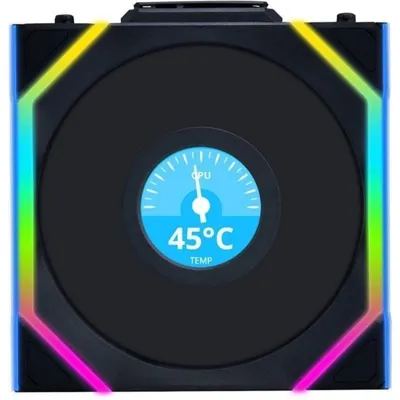 Ventilator Lian Li UNI FAN SL Wireless LCD 120 Reverse Blade 120mm 2,4 GHz RGB