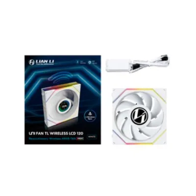 Luftkühlung Lian Li 120mm UNIFAN TL-LCD Wireless ARGB 1900RPM Weißes LCD
