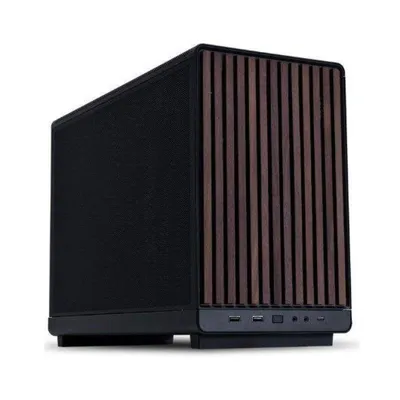 Lian-Li A3 Wood Glass Version Black M-ATX Gehäuse Stahl/Holz/Glas Schwarz