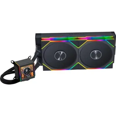 Lian Li Galahad II LCD Wasserkühlung 280mm Kabellos 2 Lüfter, Einfache Installation