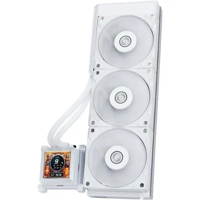 Flüssigkeitskühlung Lian-Li HydroShift LCD 360S 360mm 3 Lüfter Weiß