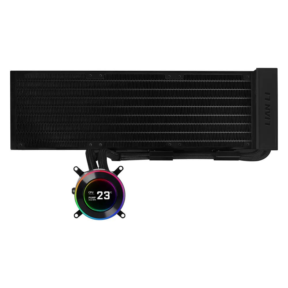 Refrigeración Líquida Lian Li Hydroshift II LCD-C 360mm Ohne Lüfter IPS Display