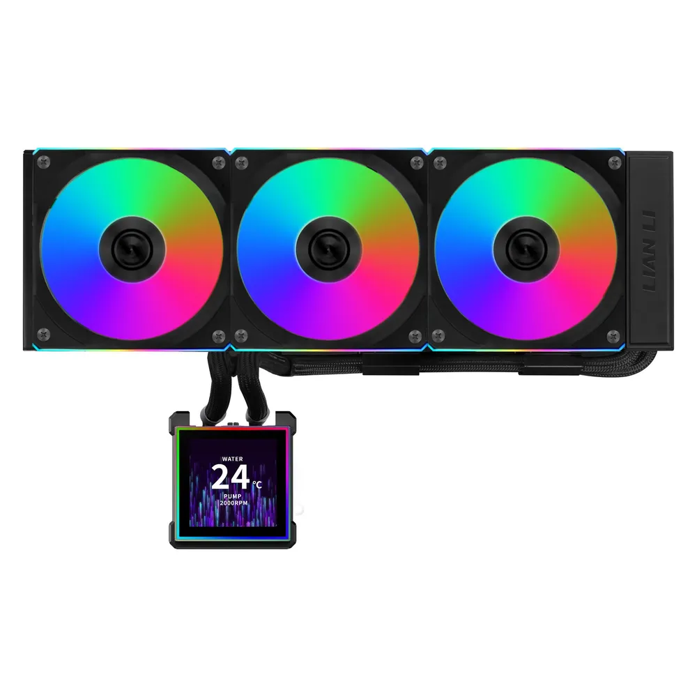Refrigeración Líquida Lian-Li HydroShift II LCD-S 360 mm 3 Lüfter RGB IPS-Display