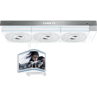 Wasserkühlung Lian-Li HydroShift II OLED 400mm 1 Lüfter Weiß