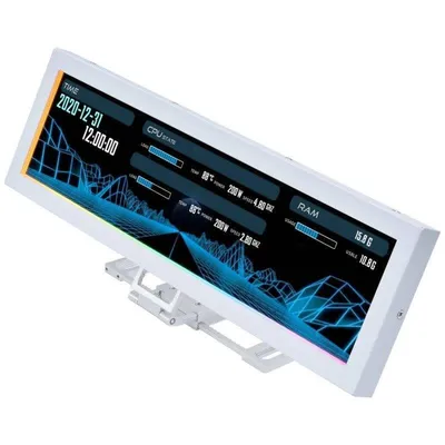 Universalbildschirm Lian Li 8.8" IPS LCD Weiss USB ARGB 500 nits