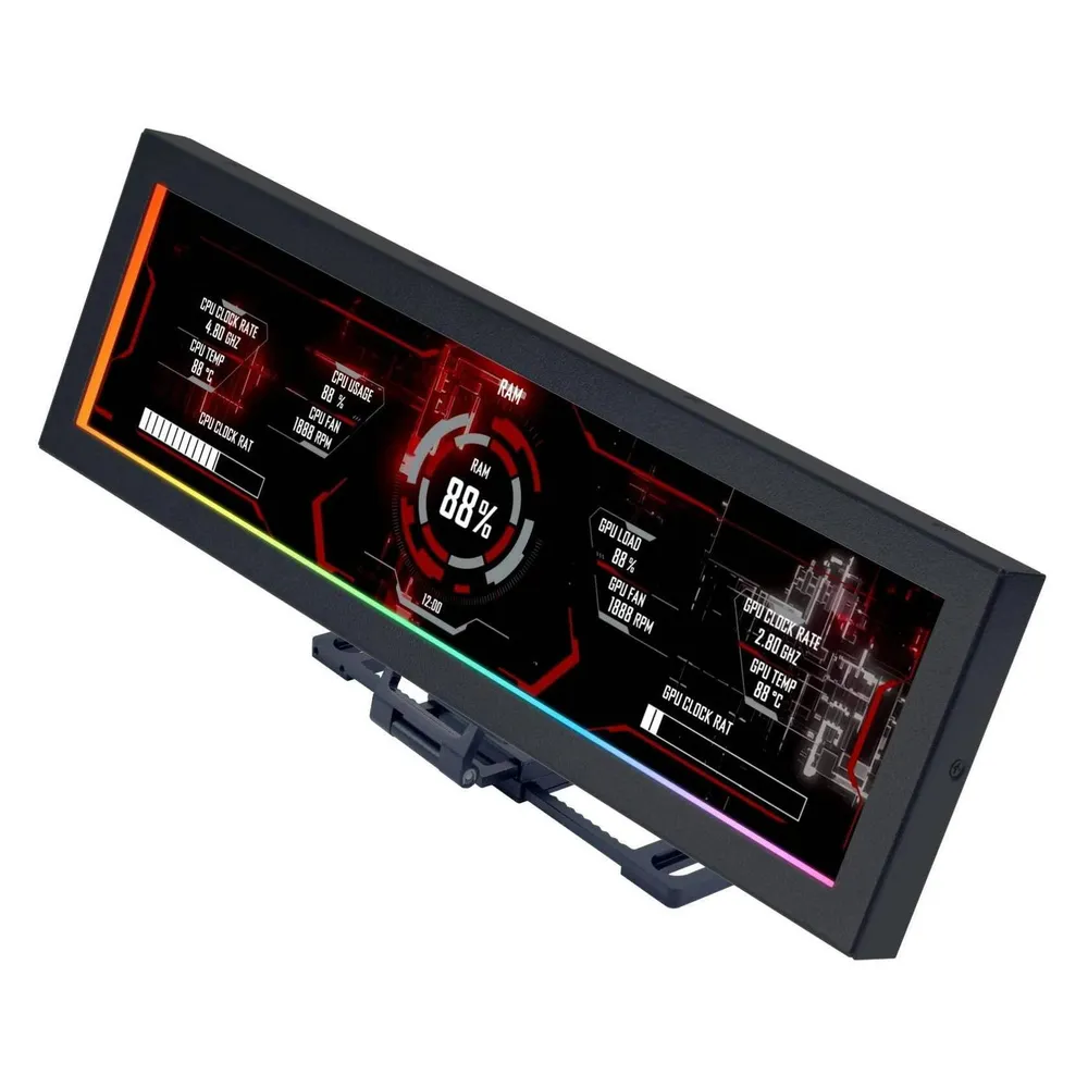 Display Lian Li 8.8" Universal Screen IPS LCD 1920x480 ARGB USB Schwarz