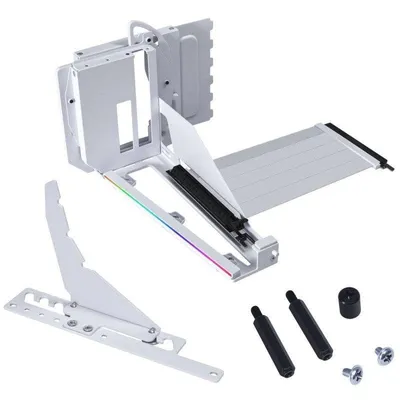 GPU-Halterung Lian Li Vertical GPU Bracket Kit V4 PCIe 5.0 Weiß RGB