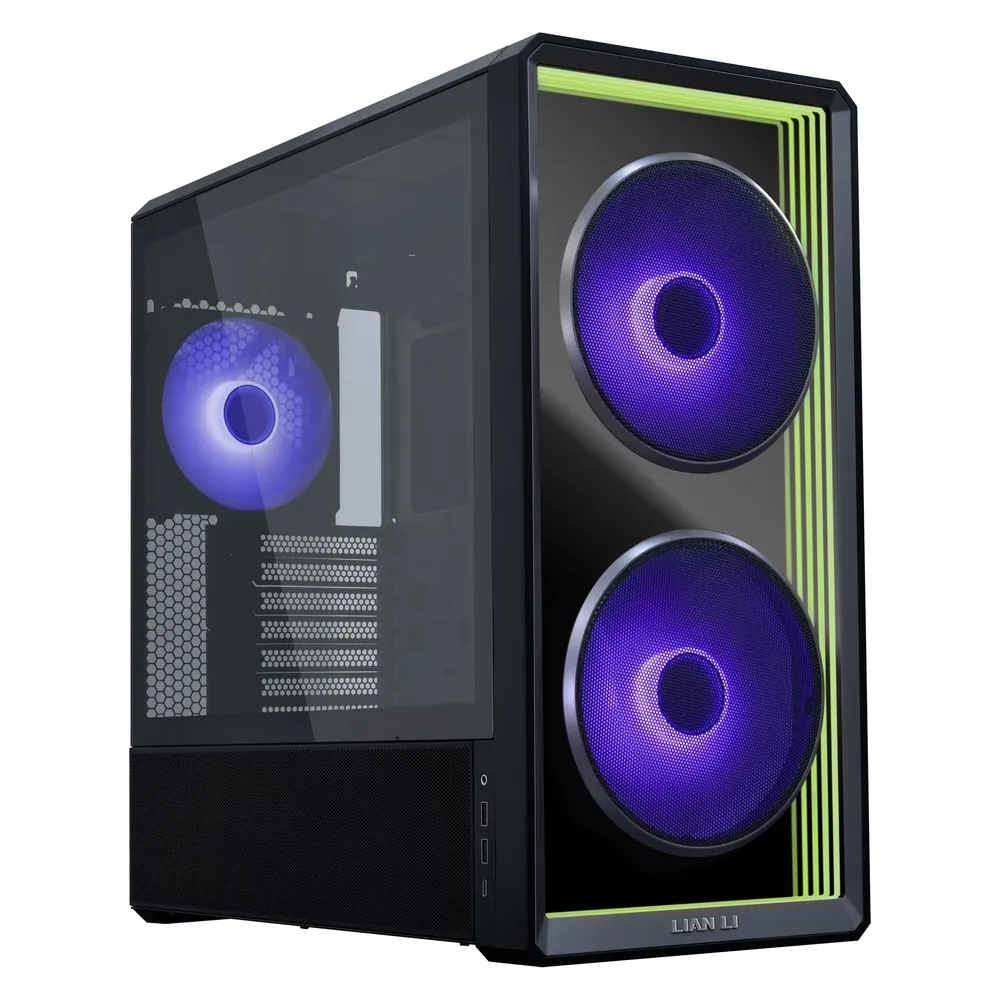 PC-Gehäuse Lian Li Lancool 217 Infinity Midi Tower Glas USB-C Schwarz