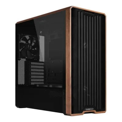 PC Gehäuse Lian Li Lancool LAN217X Midi Tower Stahl Glas Holz Schwarz Braun