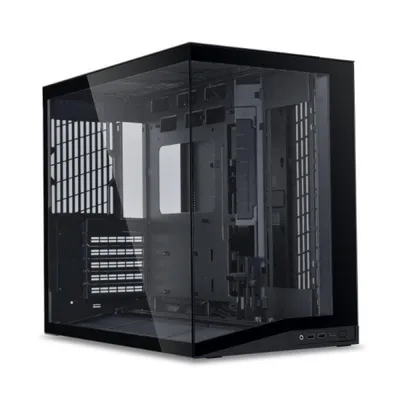 PC-Gehäuse Lian Li O11 Dynamic Mini V2 Flow Schwarz Aluminium und Gehärtetes Glas