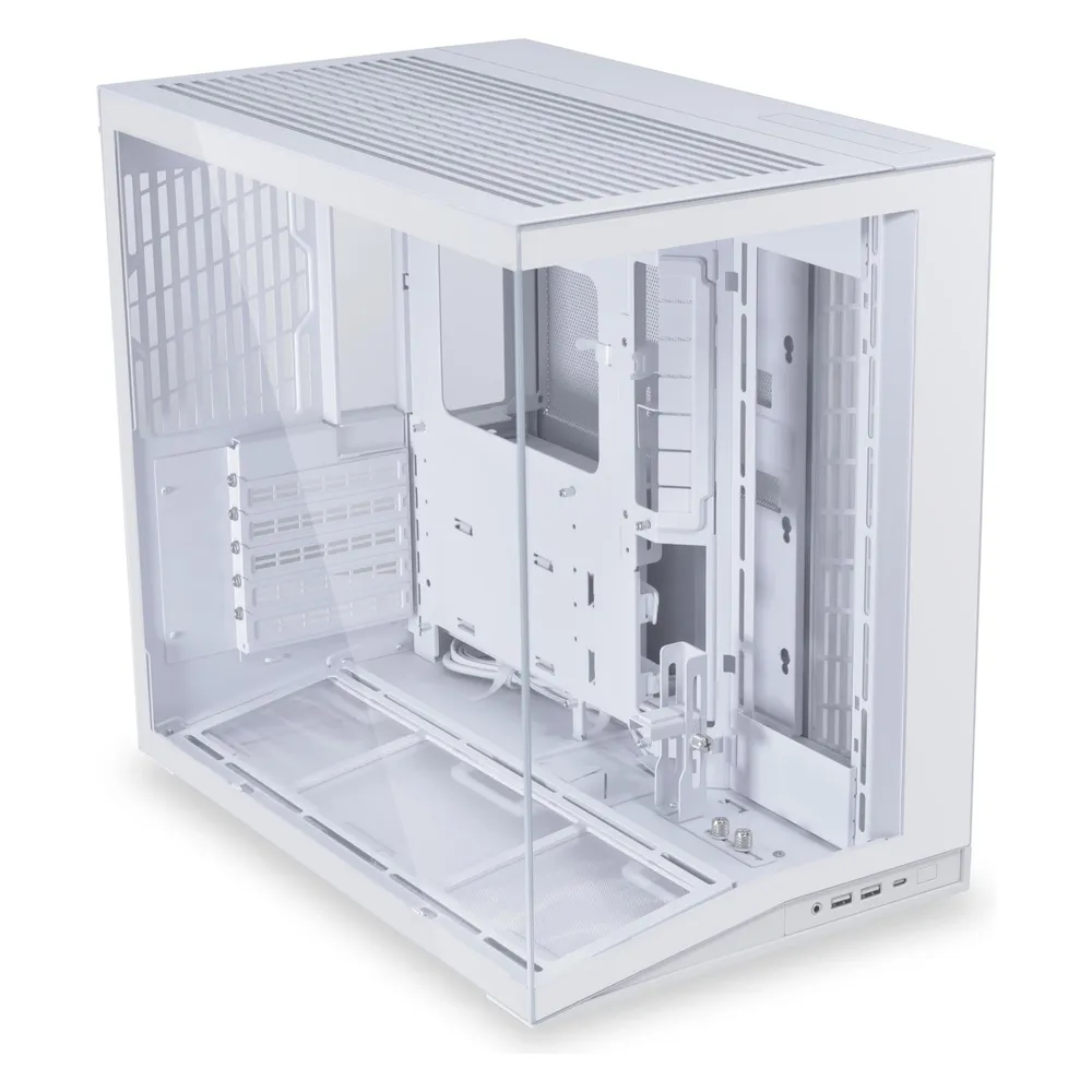 PC-Gehäuse Lian Li O11D Mini V2 White Aluminium Glas ATX 400 mm GPU 160 mm Kühler