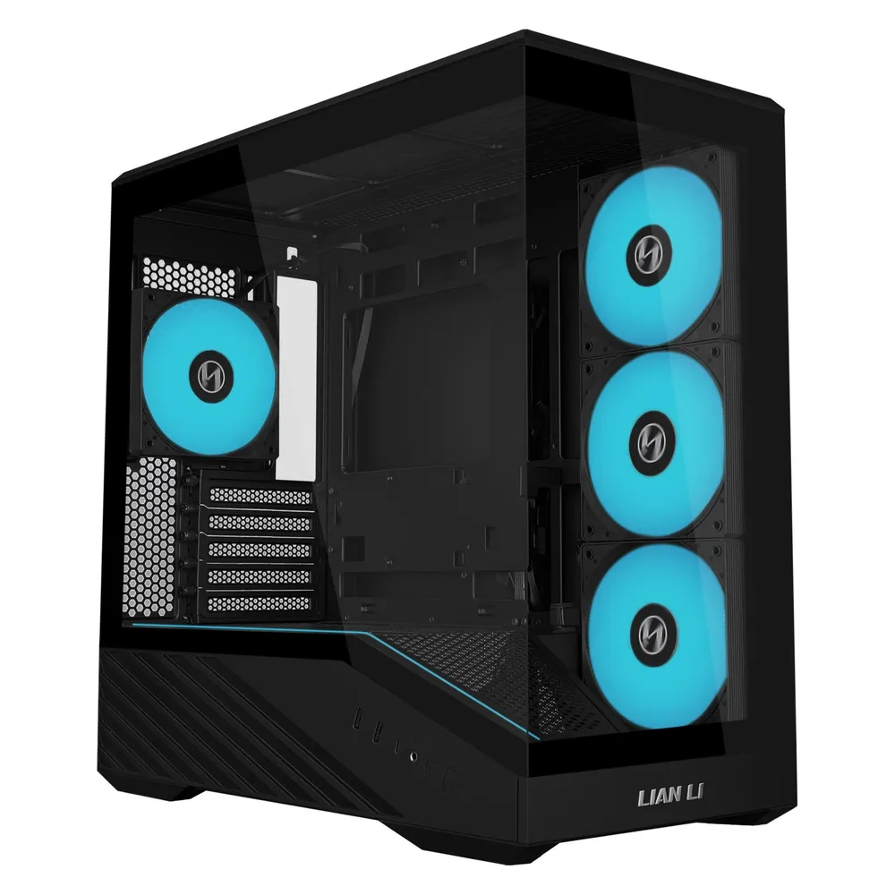 Gehäuse Lian-Li Vector V100R MINI Schwarz micro ATX Temperglas Gaming