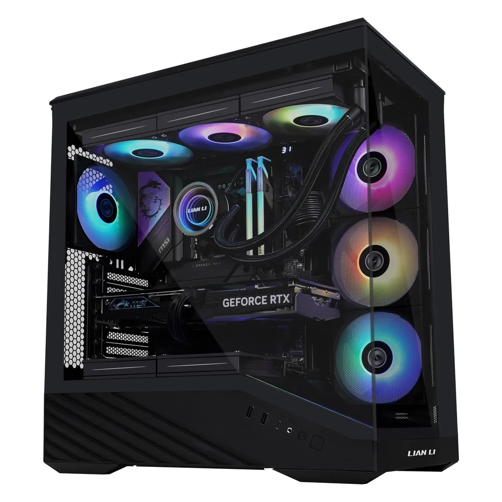 Lian Li Vector V100 Midi Tower Schwarz/Transparent ATX/EATX/mATX/Mini-ITX Gaming-Gehäuse