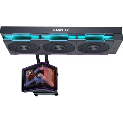 Wasserkühlung Lian-Li HydroShift II OLED 360mm 1 Lüfter Schwarz