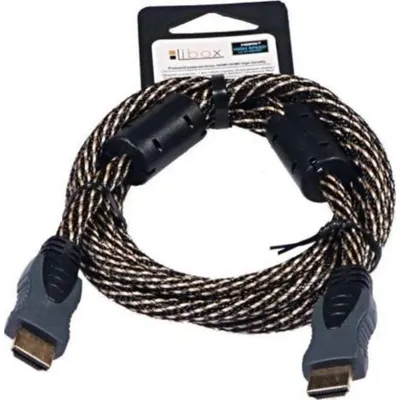 HDMI-Kabel Libox 1,8 m Dreifachgeschirmt Gold